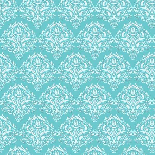 Papel de Parede Adesivo Arabesco Turquesa - 059 - 2