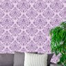 Papel de Parede Adesivo Arabesco Roxo - 042 - 1