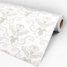 Papel de Parede Adesivo Arabesco Cinza - 039 - 3