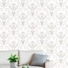 Papel de Parede Adesivo Arabesco Cinza - 039 - 1