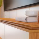 Ver imagem 6 de Painel para Tv até 75 Polegadas Açores 2 Portas Ripado com Led Off White Matte/freijó - Pnr Móveis