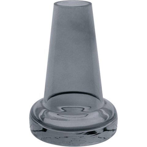 Vaso Decorativo Enfeite Casa Home&co Vidro 14x9x9cm Cinza