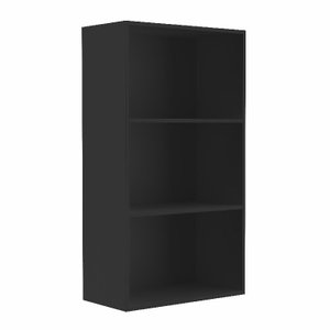 Estante baixa decorativa multiúso Estante E 3:Preto