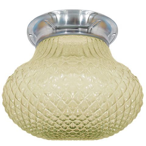 Plafon Chapa Natural Paraquedas Bico de Jaca Ambar Retrô