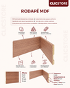 Ver imagem 4 de Rodapé MDF 7cm com Friso Madeira Laminado Sala Quarto Cozinha Parede Moderna Acabamento Sofisticado