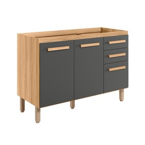 Balcão 2 Portas (sem Tampo) 120cm Intenza - Ssx Multicoisas