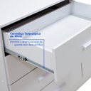 Ver mais imagens de Guarda-Roupa 2 Portas de Correr com Espelho 6 Gavetas Meridian Gold Branco