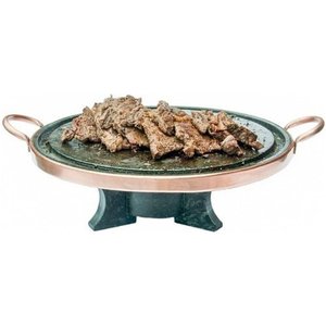 Kit Fondue Pedra Sabão Completo 8 Pçs Chapa 27 Cm