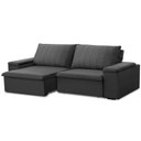 Ver imagem 1 de Sofá 3 Lugares Retrátil Reclinável para Sala 225cm Malfati F04 Veludo Grafite - Lyam Decor