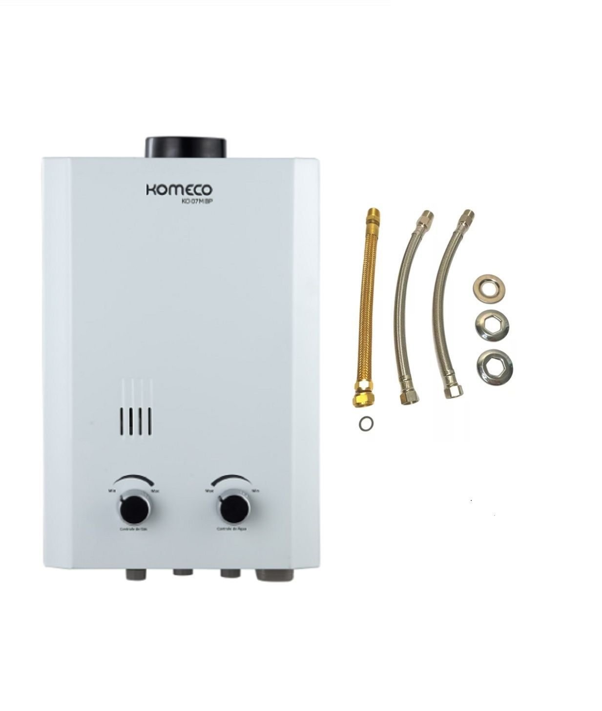 AQUECEDOR KOMECO KO 07 GN  E KIT INSTALAÇÃO