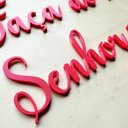 Ver imagem 2 de Adorno De Parede Faça Do Meu Lar Senhor... - 130 Cm - Lettering, quadro - Toque 3D:Vermelho