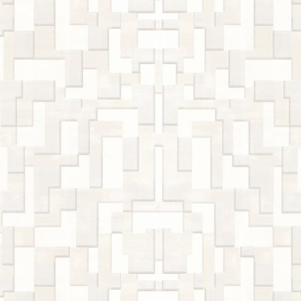 Papel de Parede Adesivo Geométrico Bege - 044 - 2