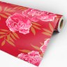 Papel de Parede Adesivo Floral Vermelho - 165 - 3