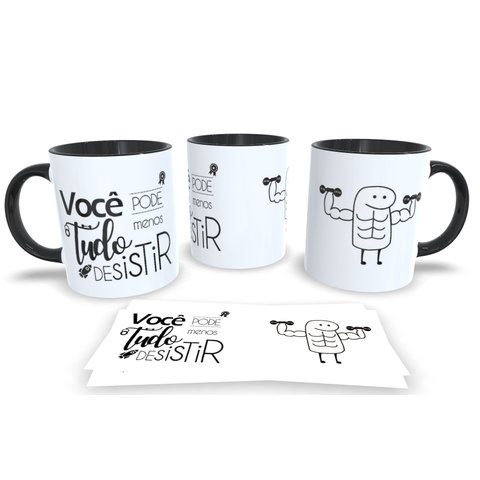 Canecas Preta de Porcelana Personalizadas Profissões Academia