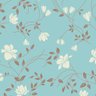 Papel de Parede Adesivo Floral Turquesa - 006 - 2