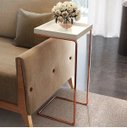 Ver imagem 1 de Mesa Apoio Lateral LF011 para Sofá Pé Cobreado Larflex Creme