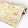 Papel de Parede Adesivo Floral Bege e Rosa - 147 - 3