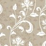 Papel de Parede Adesivo Floral Bege e Branco - 001 - 2