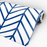Papel de Parede Adesivo Chevron Azul - 047 - 3