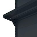Ver imagem 6 de Gondola Parede 170 Fit Ate 3 Metros Preto 15 Bandeja Pe Cinza