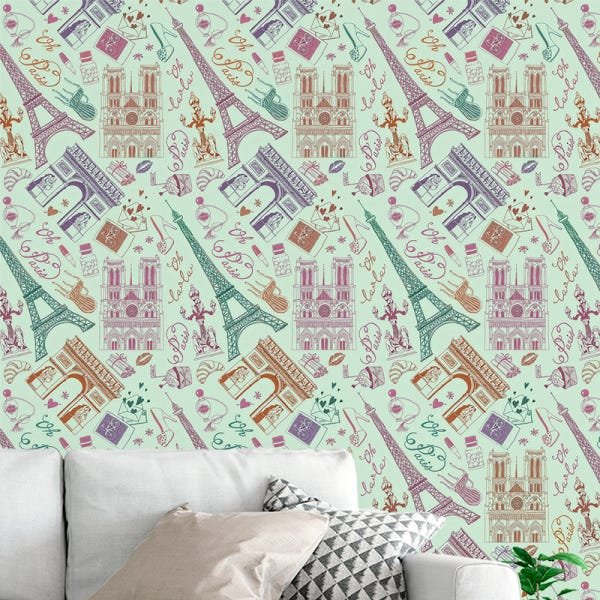 Papel de Parede Adesivo Casual Paris - 020 - 1