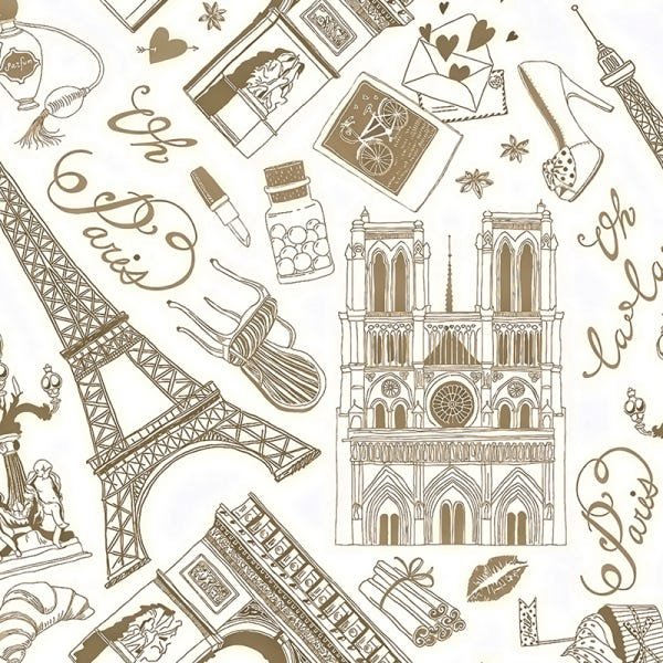 Papel de Parede Adesivo Casual Paris - 015 - 2