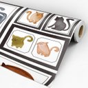 Ver imagem 3 de Papel de Parede Adesivo Animal Gatos - 013
