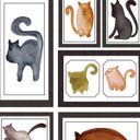 Ver imagem 2 de Papel de Parede Adesivo Animal Gatos - 013