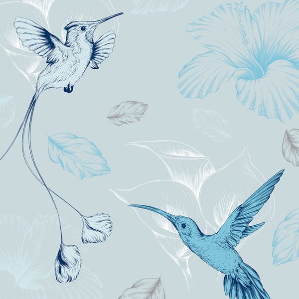 Papel de Parede Adesivo Animal Beija-Flor - 035 - 2