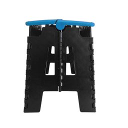 Banco Dobrável Portátil Camping até 100kg Azul - 2