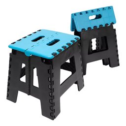 Banco Dobrável Portátil Camping até 100kg Azul - 5