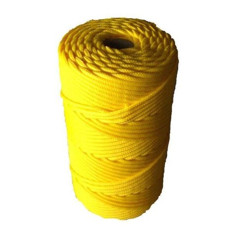 Corda Trançada de Polipropileno 2mm - 470m +-1kg - Amarela