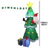 Arvore de Natal Inflavel Papai Noel Natalino Decoraçao Loja Shopping Casa Quintal Varanda Comercio F - 3