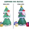 Arvore de Natal Inflavel Papai Noel Natalino Decoraçao Loja Shopping Casa Quintal Varanda Comercio F - 4