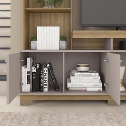 Estante Home Formosa para Tv até 65 Polegadas Marrom Caemmun - 5