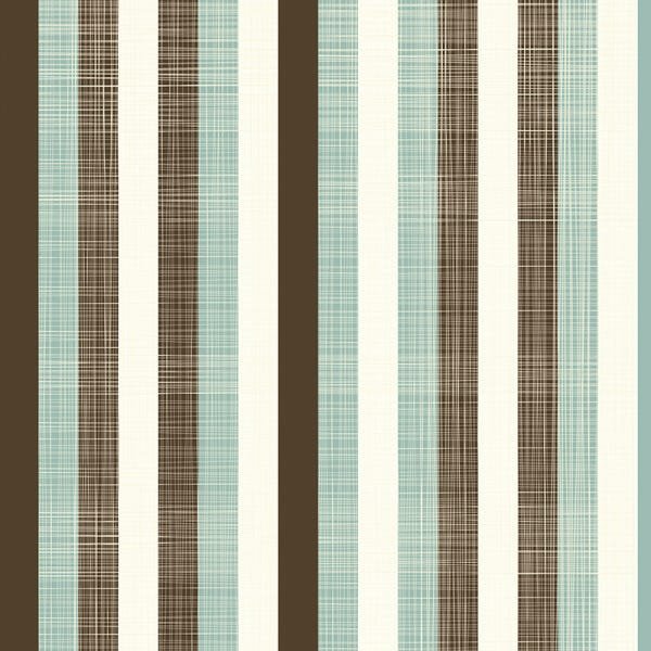 Papel de Parede Adesivo Listrado Verde e Bege - 093 - 2