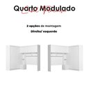 Ver imagem 5 de Quarto Modulado Casal Florença Branco Brilho - Moval