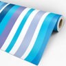 Papel de Parede Adesivo Listrado Azul - 044 - 3