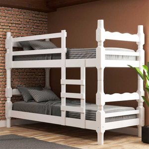 Beliche Madeira Maciça - vira 2 Camas - para Colchão 78/88 x 188cm Porto Multimóveis CR4138