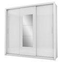 Ver imagem 1 de Guarda Roupa Casal Paula Espelho Branco