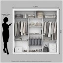 Ver imagem 6 de Guarda Roupa Casal Paula Espelho Branco