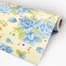 Papel de Parede Adesivo Floral Azul - 146 - 3