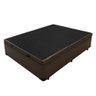 Base Box Baú Casal 138cm Luckspuma Tecido Corano com Pistão a gás - Marrom - 1