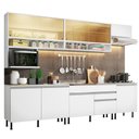 Ver imagem 1 de Armário de Cozinha Completa 300cm Branco Verona Madesa 01SR