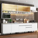 Ver imagem 7 de Armário de Cozinha Completa 300cm Branco Verona Madesa 01SR