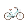 Bicicleta Feminina Aro 26 Com Marchas Estilo Retro Vintage Caiçara Com Cestinha P/ Compras - Azul - 1