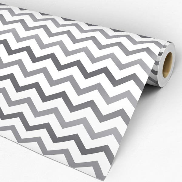 Papel de Parede Adesivo Chevron Cinza - 007 - 3