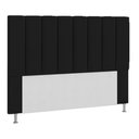 Ver imagem 1 de Cabeceira Estofada Libia 100CM Solteiro Suede Preto - D A DECOR