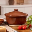 Ver imagem 2 de Caçarola em Cerâmica para Feijoada 23,5 Cm 1,9 L com Tampa Oxford