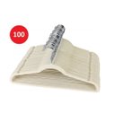 Ver imagem 1 de Kit 100 Cabides De Veludo Ultra Fino Antideslizante Bege